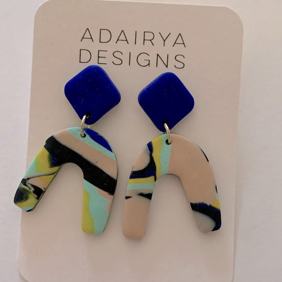 Polymer clay handcrafted earrings - Picture 1 of 1